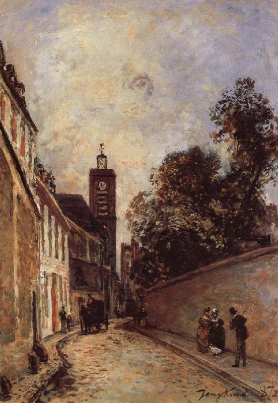 Johan Barthold Jongkind Rue de L-Abbe-de l-Epee and Church oil painting image